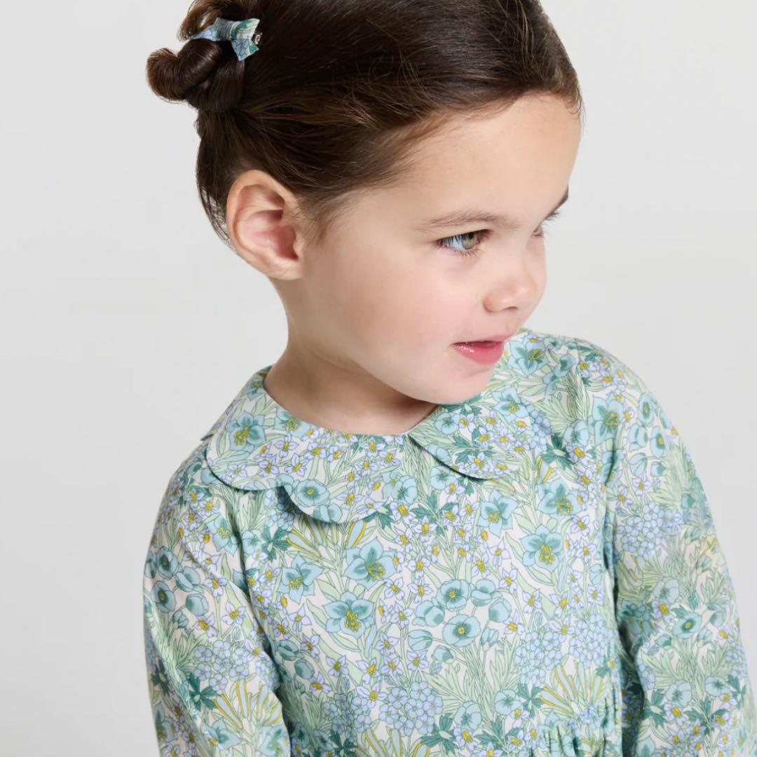 【美品】Jacadi ジャカディ 花柄 ワンピース リバティ 36M 綿100