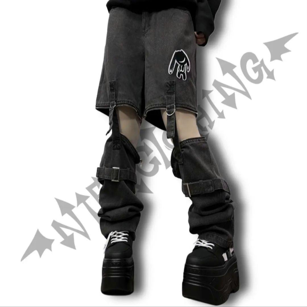 NieR clothing コンバーチブル デニムパンツ グレー 新品