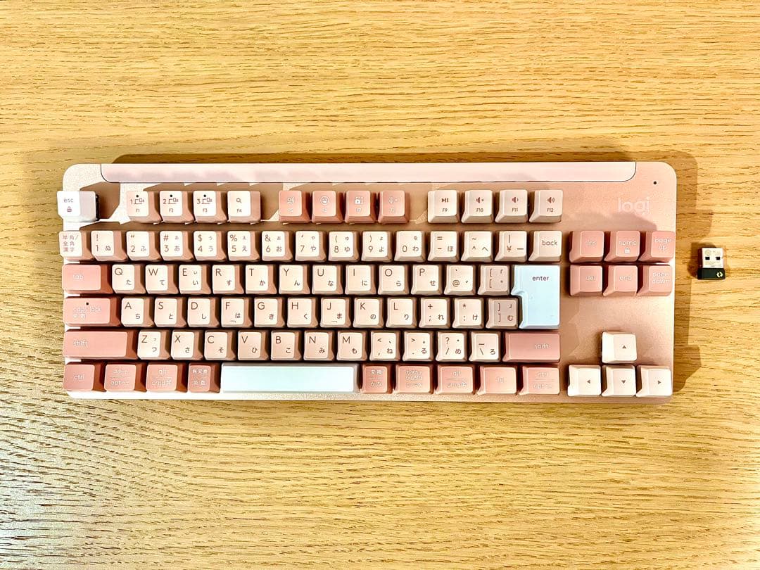 ロジクールキーボード　K855　ピンク