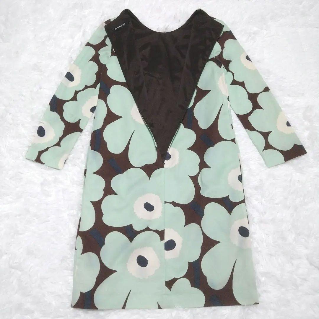 希少✦marimekkoフラワーパターンワンピース34約XSチュニック