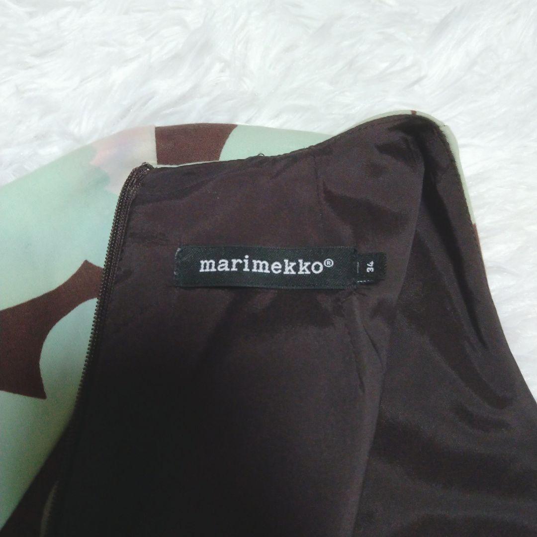 希少✦marimekkoフラワーパターンワンピース34約XSチュニック
