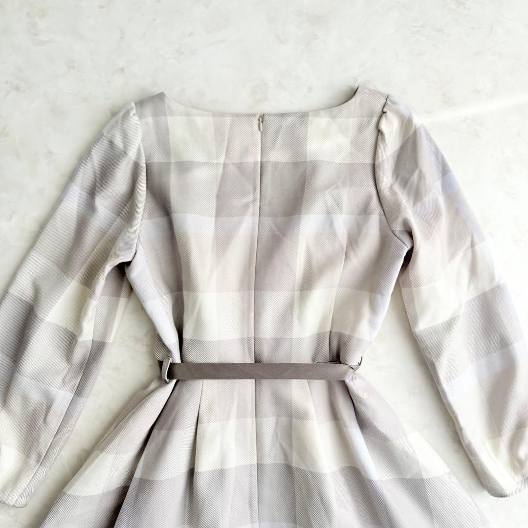 【ブルーレーベルクレストブリッジ】ワンピース ロング チェック Aライン 38
