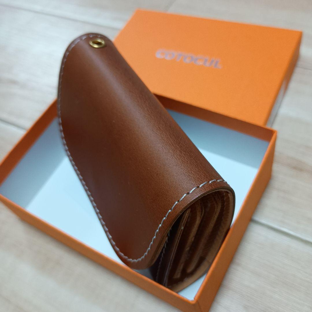 COTOCUL ブラウンレザーミニ財布