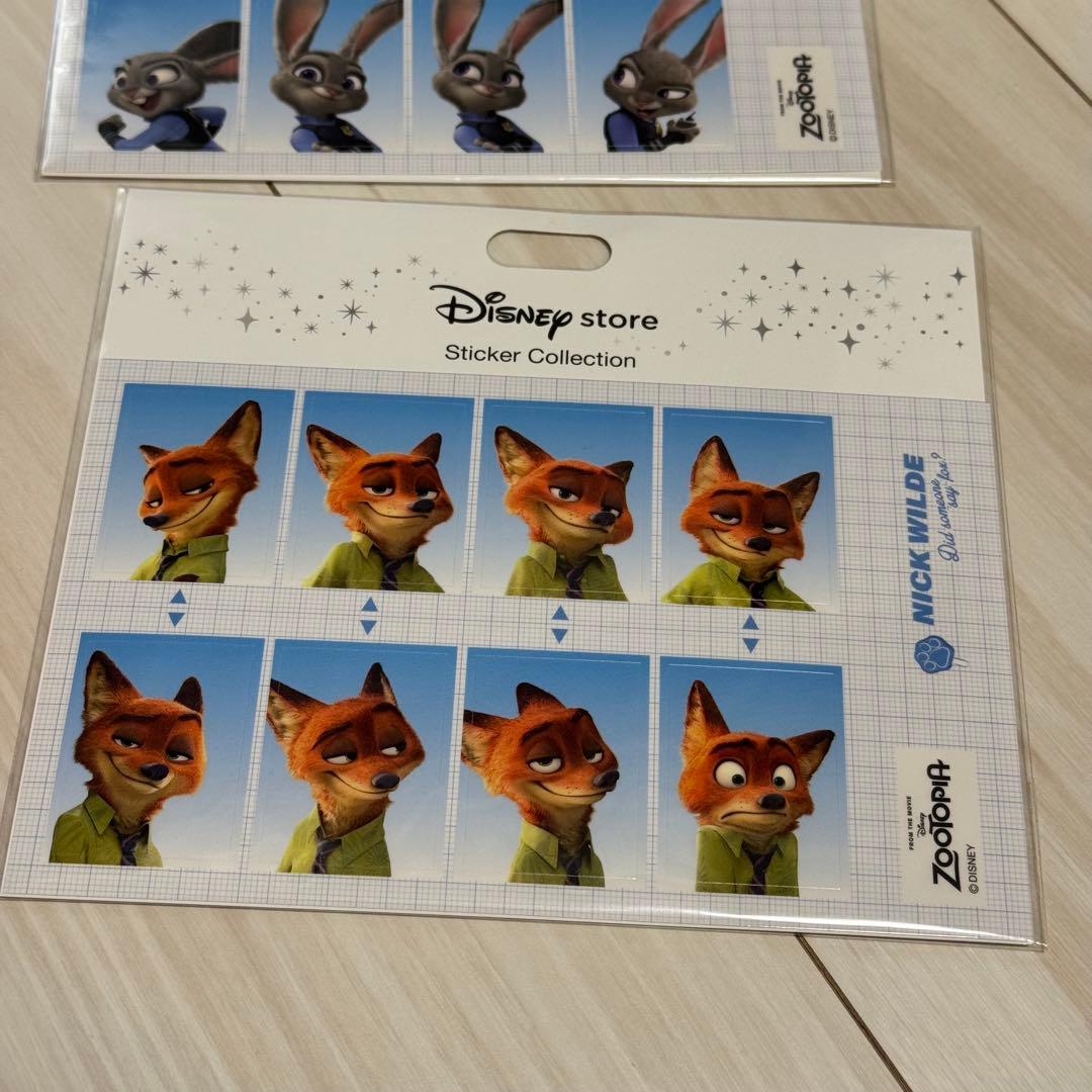 ズートピア にんじんペン キーチェーン 証明写真風 シール ステッカー