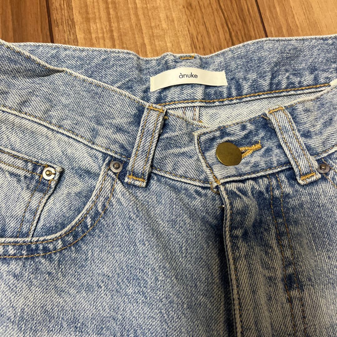 Anuke アンヌーク　Bleach Denim 36 ブリーチデニム