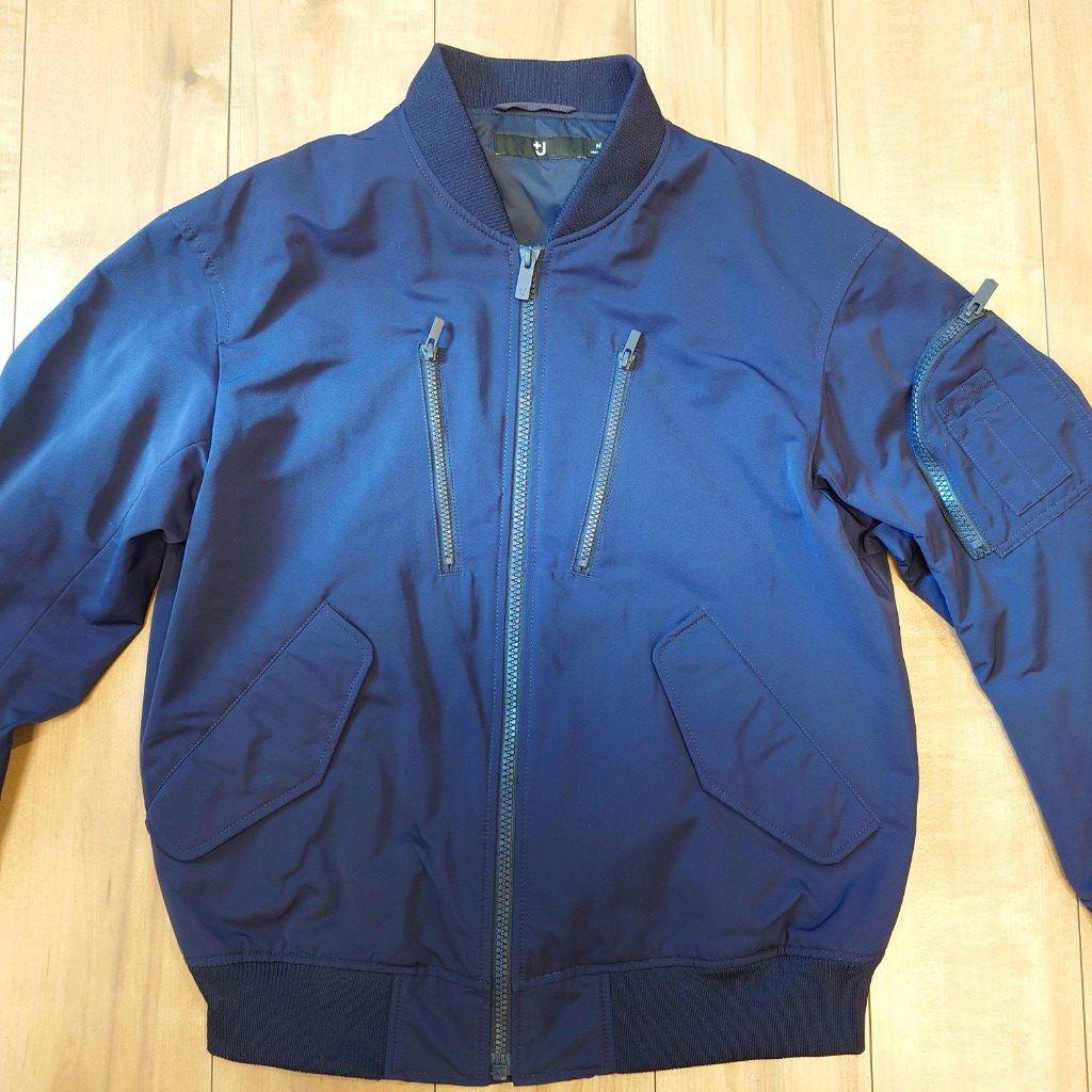UNIQLO +J ジル・サンダー MA1 オーバーサイズブルゾン M ネイビー