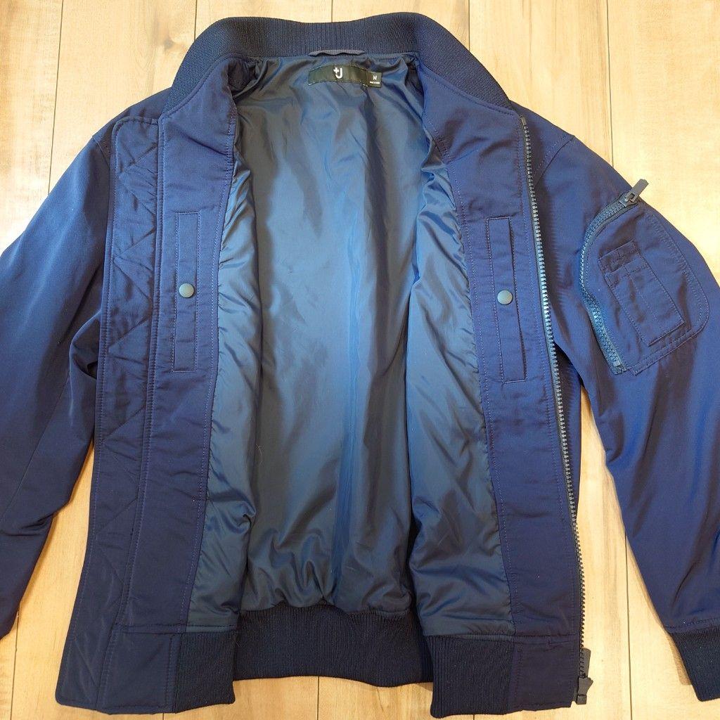 UNIQLO +J ジル・サンダー MA1 オーバーサイズブルゾン M ネイビー