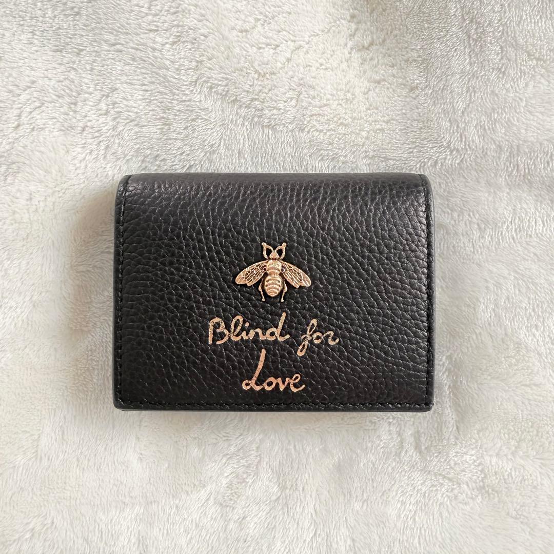 GUCCI アニマリエ ビー 二つ折り財布