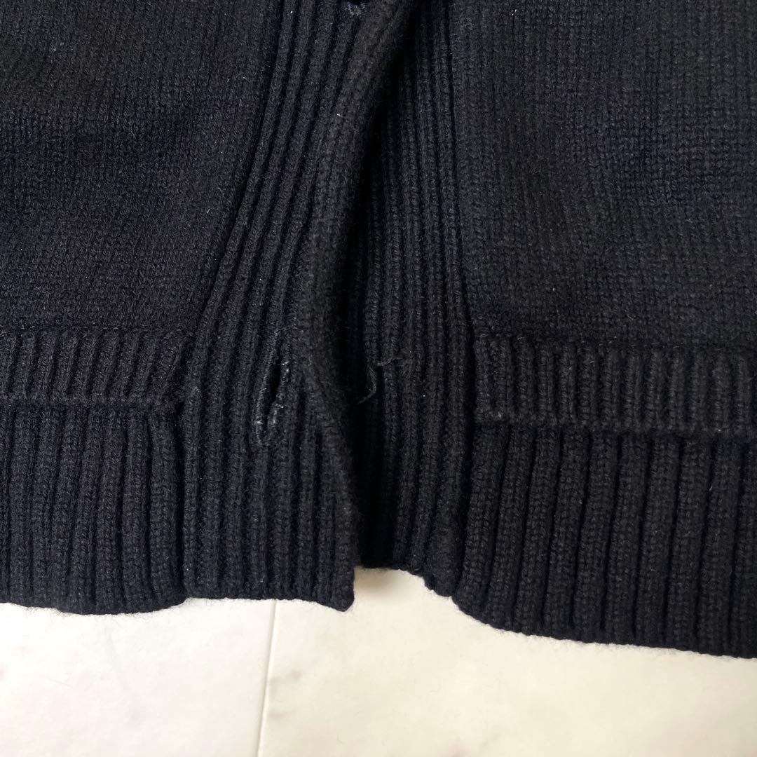 専用【良品】マチャット ウールエルボーパッチカーディガン F 黒