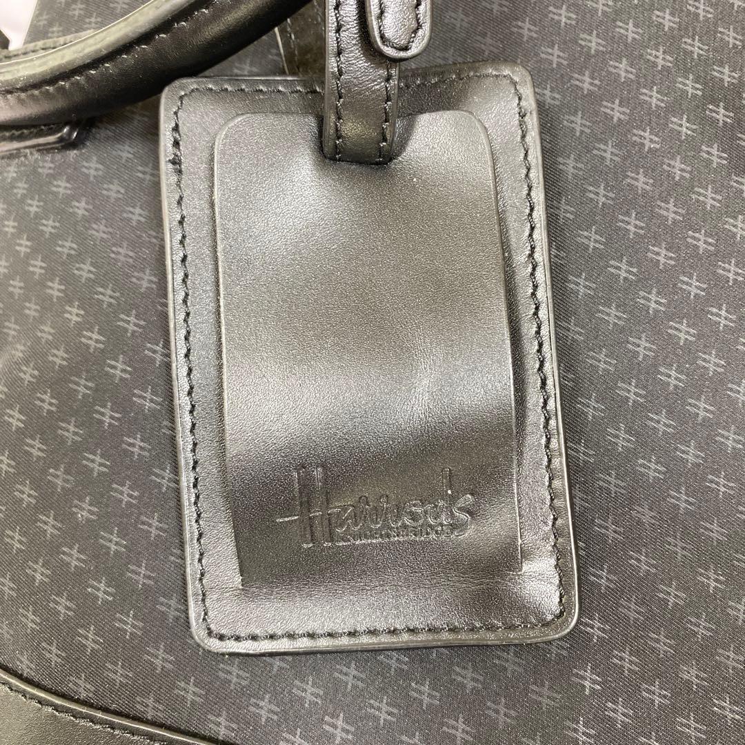 Harrods ハロッズ ボストンバッグ シューズケース 黒