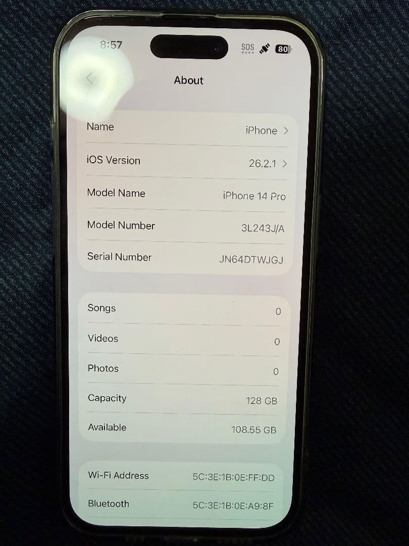 スマートフォン本体 iPhone 14 Pro 128GB SIM Free Phone Only