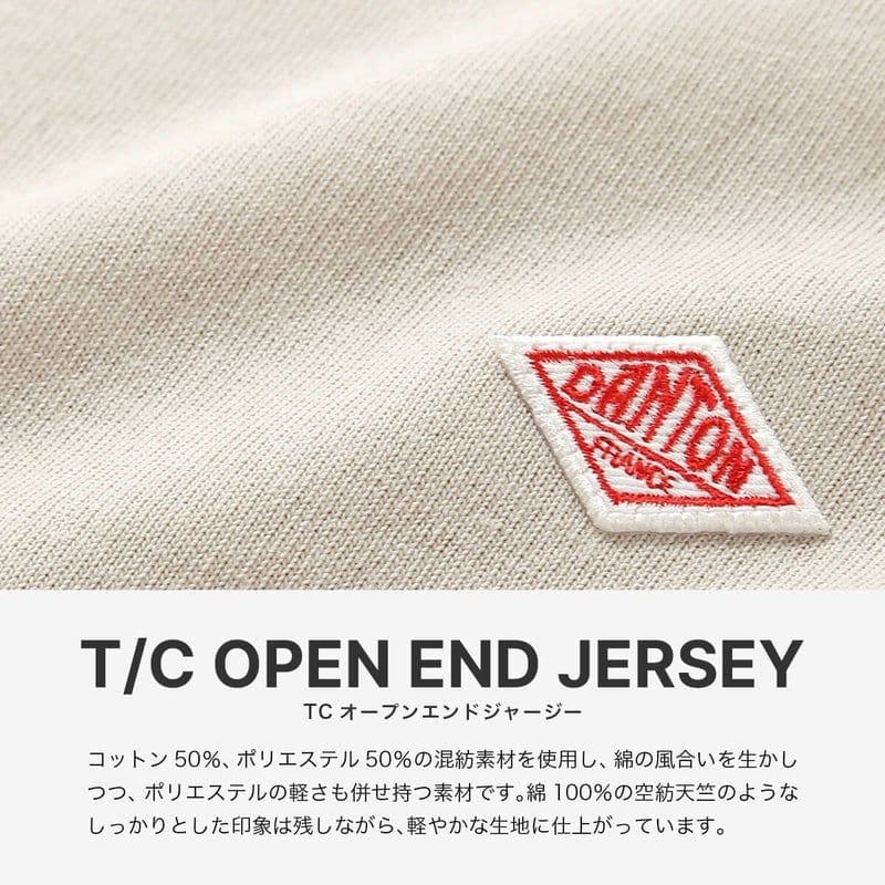 【新品未使用】DANTON ワンポイントロゴ クルーネックロンT 黒
