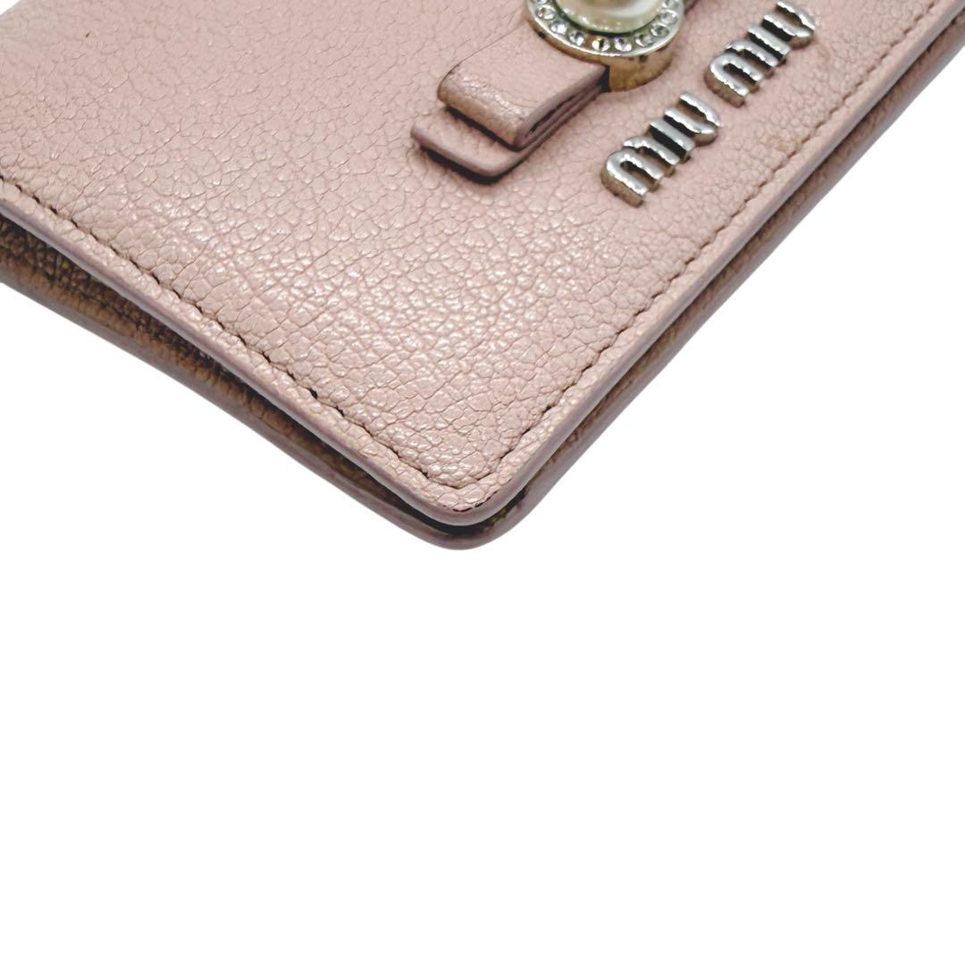 【 正規品 美品 】 miumiu マドラスパール二つ折り財布
