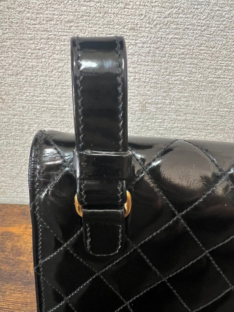 シリアルシール付き正規品シャネル　パテントバック　ウェスト　ショルダー