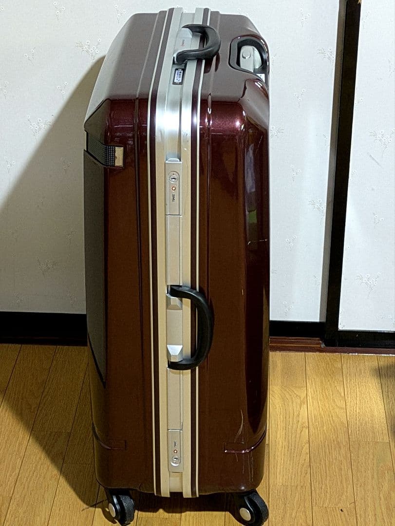 SUNCO バーガンディハードシェル キャリーカート 大型 スーツケース