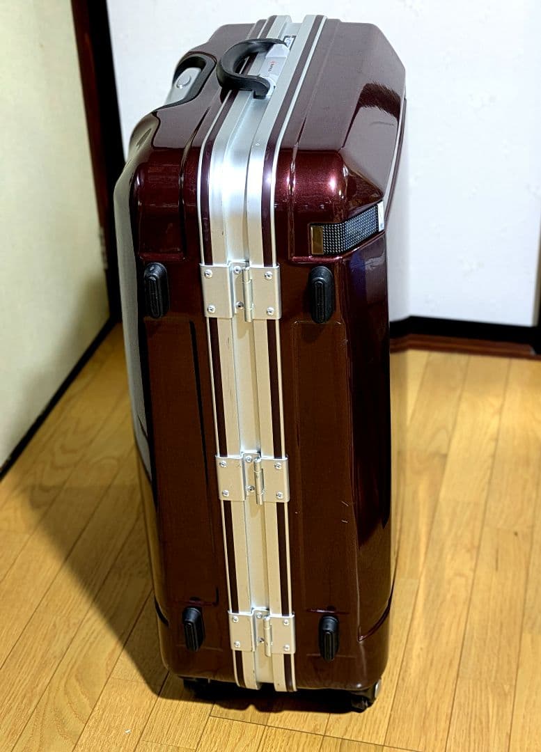 SUNCO バーガンディハードシェル キャリーカート 大型 スーツケース