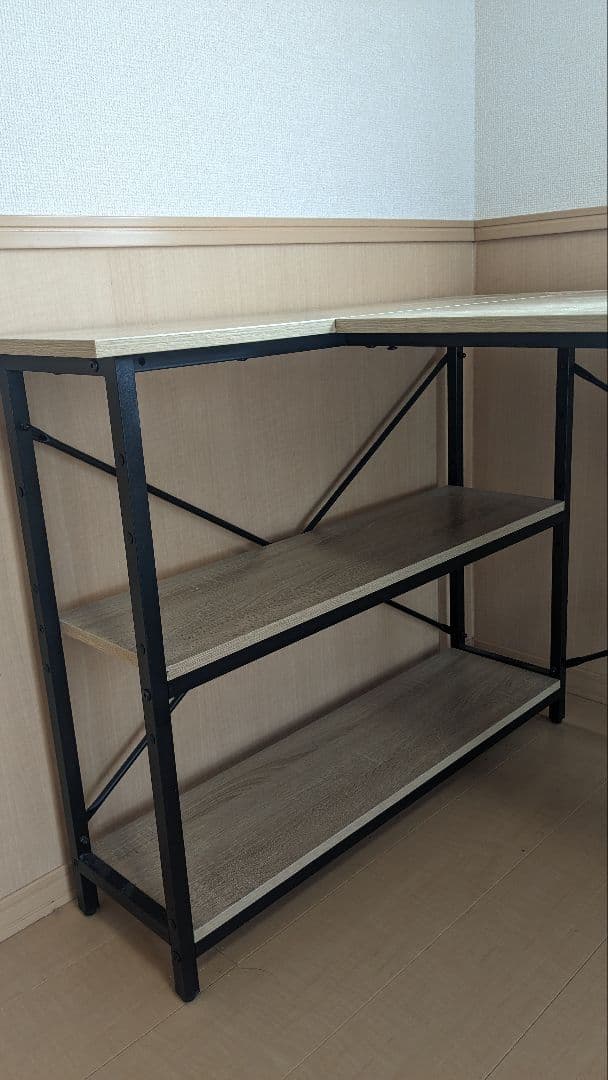 L字型パソコンデスク　60 x 120 cm