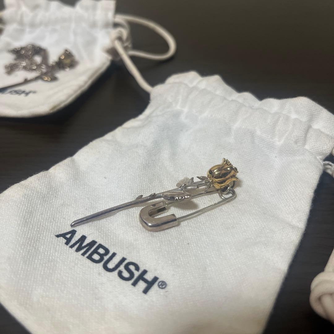 AMBUSH ローズ　ネックレス　ピアス　2点セット