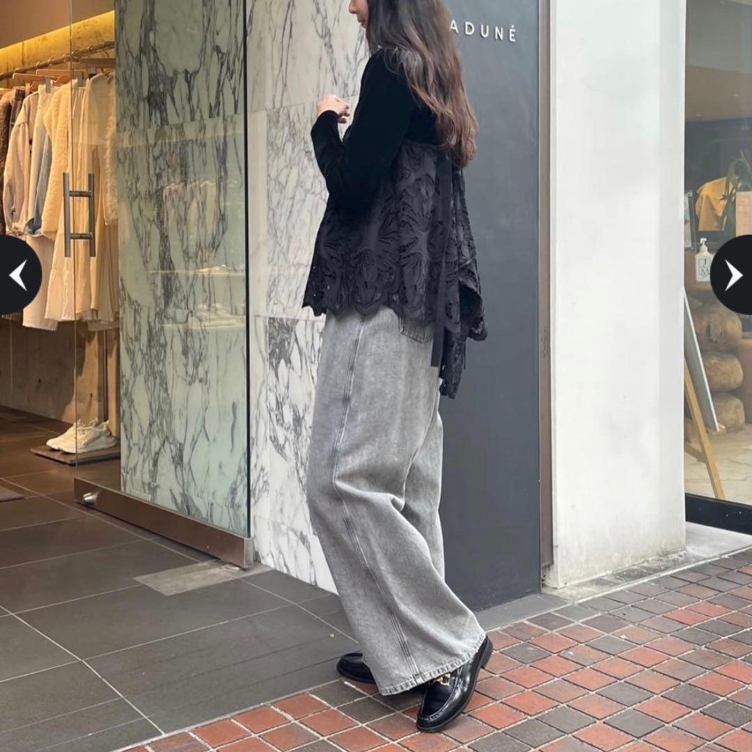 新品タグ付✨CADUNE カットワーク　レースキャミ　カデュネ　チュニック