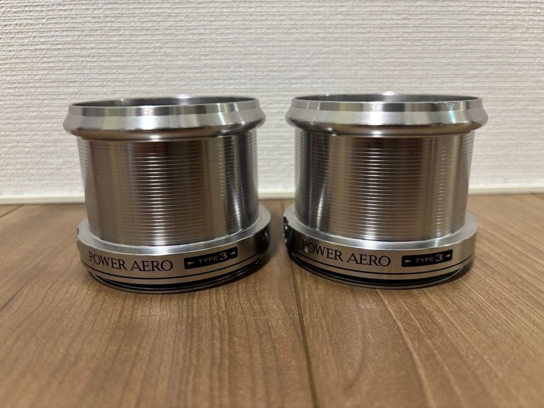 SHIMANO 03パワーエアロ 5号2個セット 3号替えスプール付き