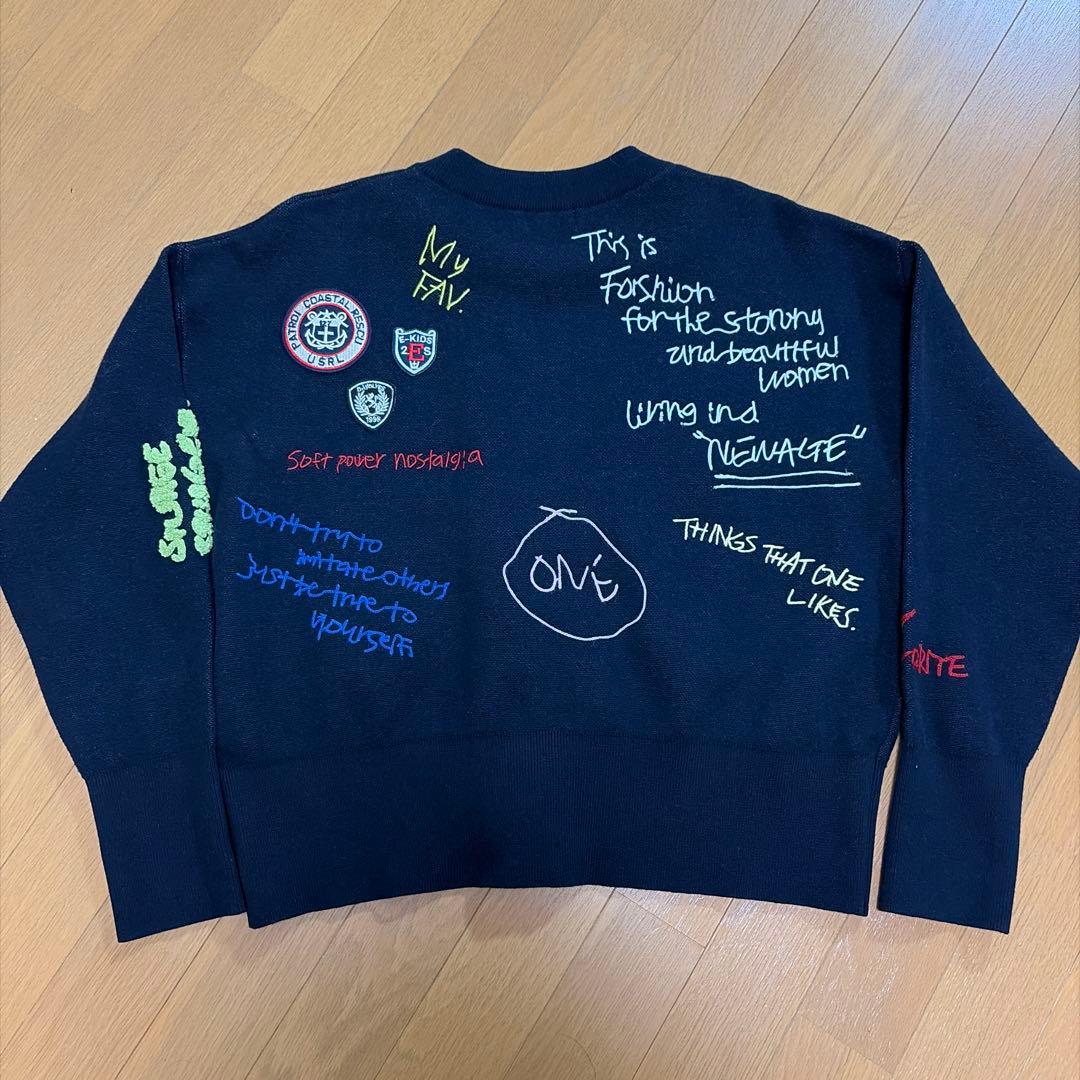 【美品】即完売JEANASIS eL+1 Graffiti Cardigan