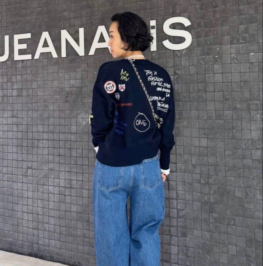 【美品】即完売JEANASIS eL+1 Graffiti Cardigan