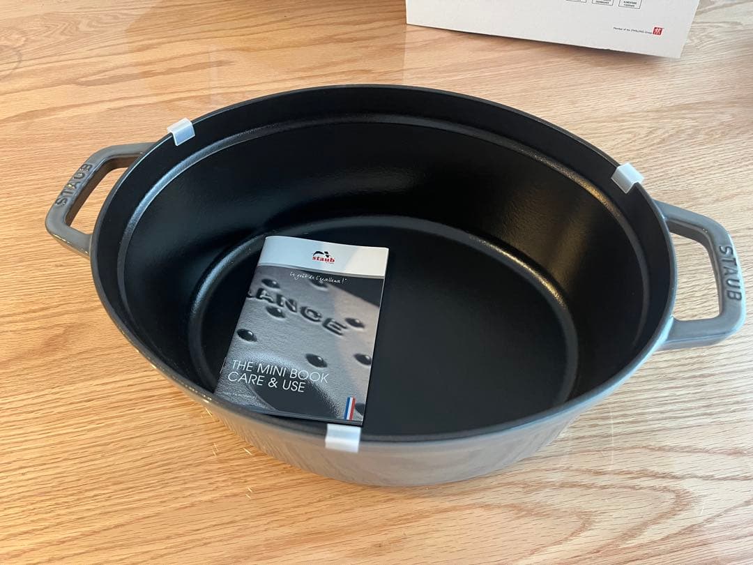 staub ストウブ　ピコ・ココット オーバル グレー　33cm