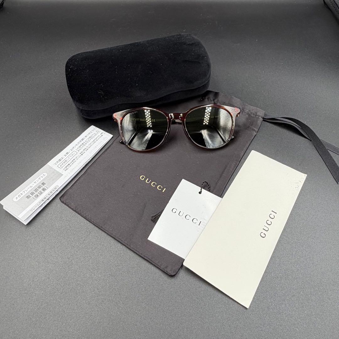 【未使用】GUCCI グッチ サングラス ゴールド アジアンフィット