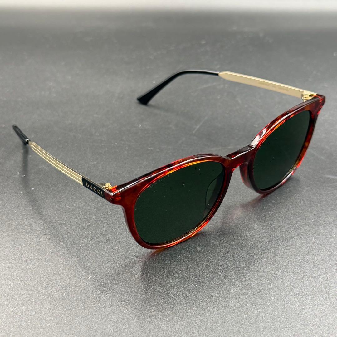 【未使用】GUCCI グッチ サングラス ゴールド アジアンフィット
