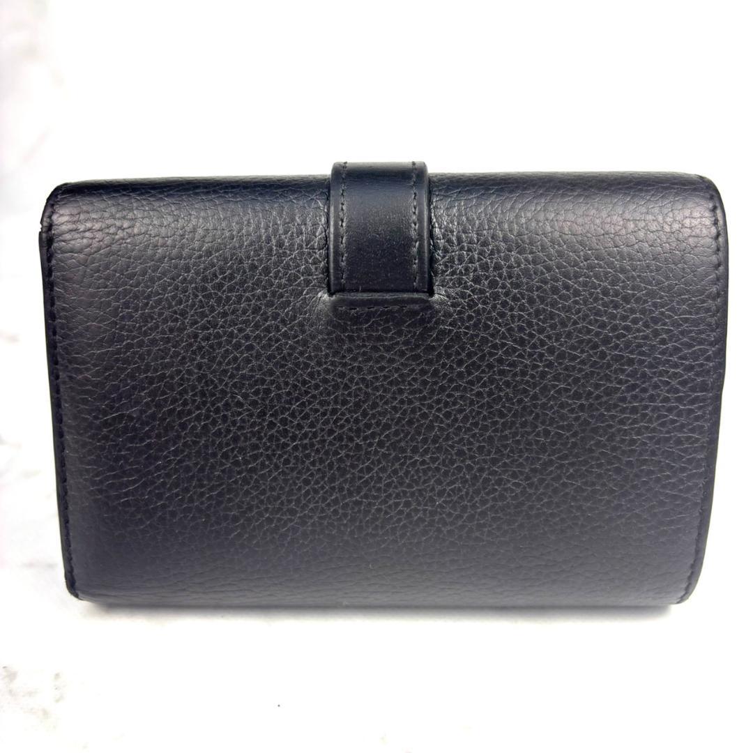 【最終値下】LOEWE⭐ロエベ【バーティカルウォレット】折り財布 アナグラム 黒