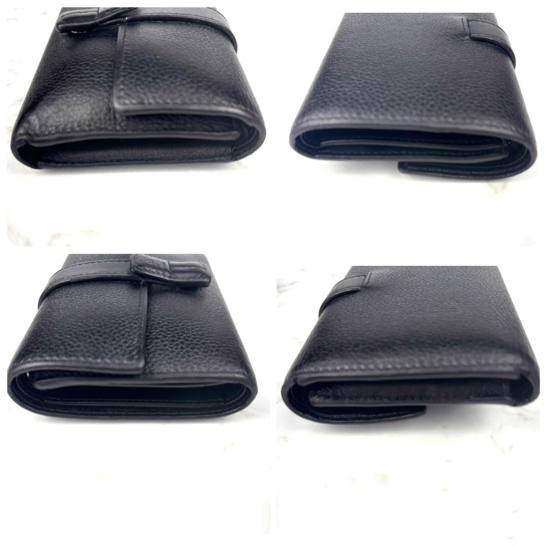 【最終値下】LOEWE⭐ロエベ【バーティカルウォレット】折り財布 アナグラム 黒