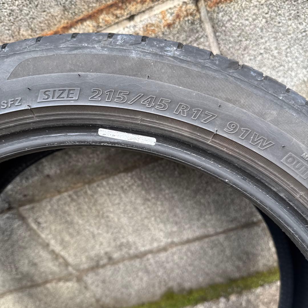 BRIDGESTONE 215/45R17 2本　　23年製　　中古品 1