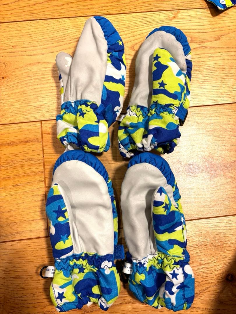 【双子】110cm Disney IGNIO スキーウェアセット×2 ディズニー