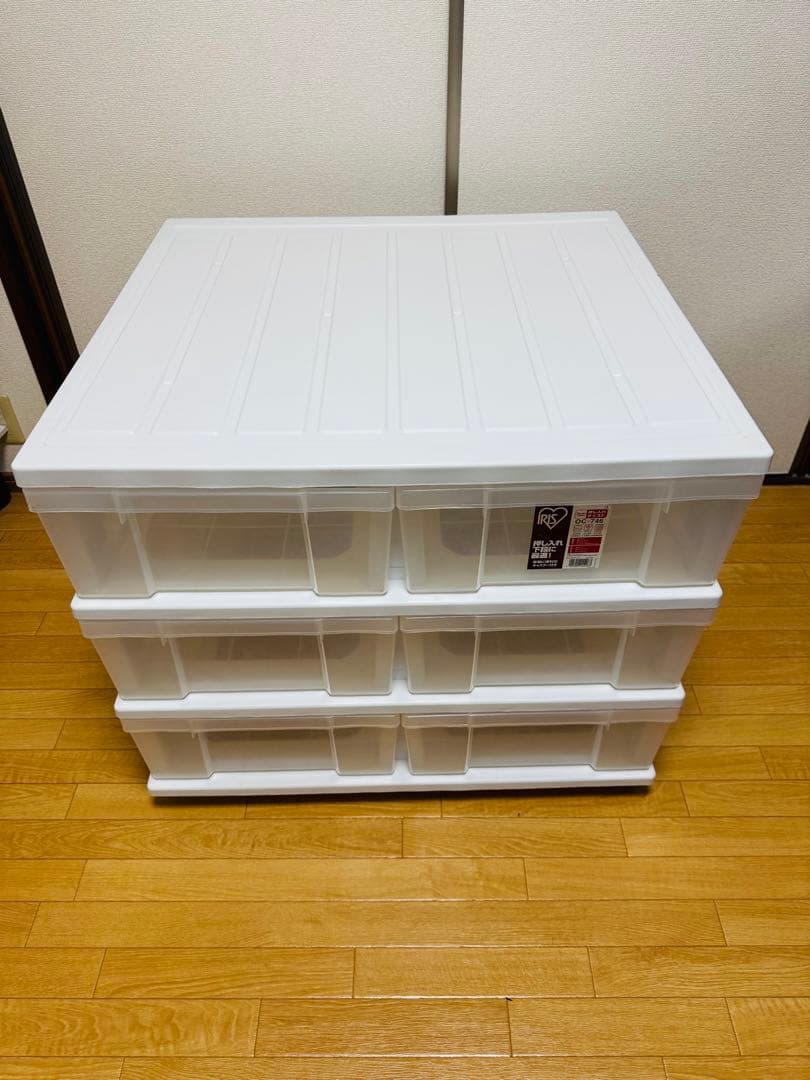 【美品】アイリス オーヤマ　押入れチェスト　衣装ケース　3段
