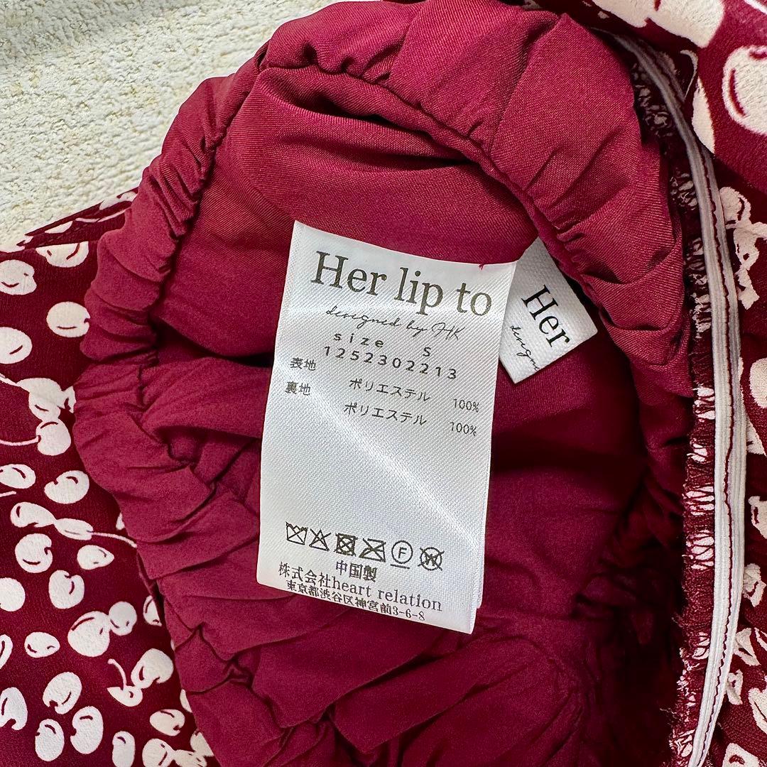 Cherry Pattern Strap Top Sサイズ　新品タグ付　完売品