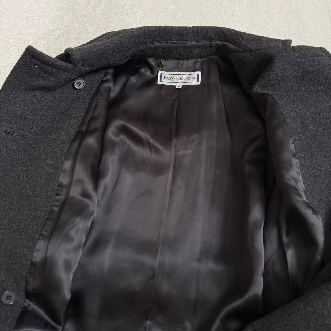 Yves Saint Laurent 金ボタン ロングコート ビンテージ フレア