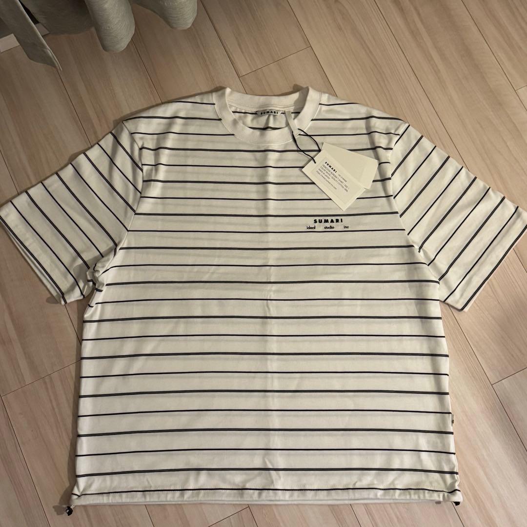 トップス SUMARI HEMCODE OG BORDER T-SHIRT (WHITE)
