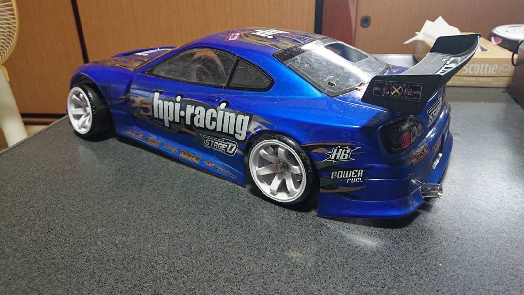 6315 HPI シルビア S15 フルエアロ ワイドボディ ラジドリ 1/10
