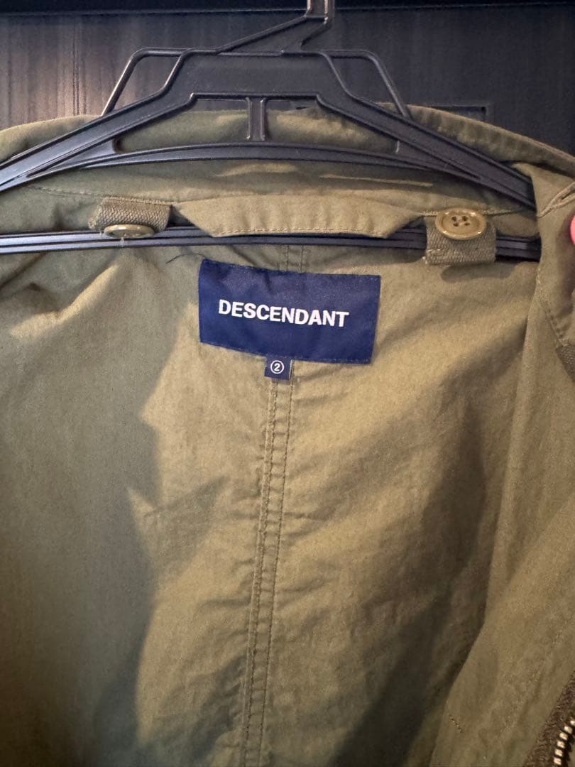 DESCENDANT モッズコート オリーブ