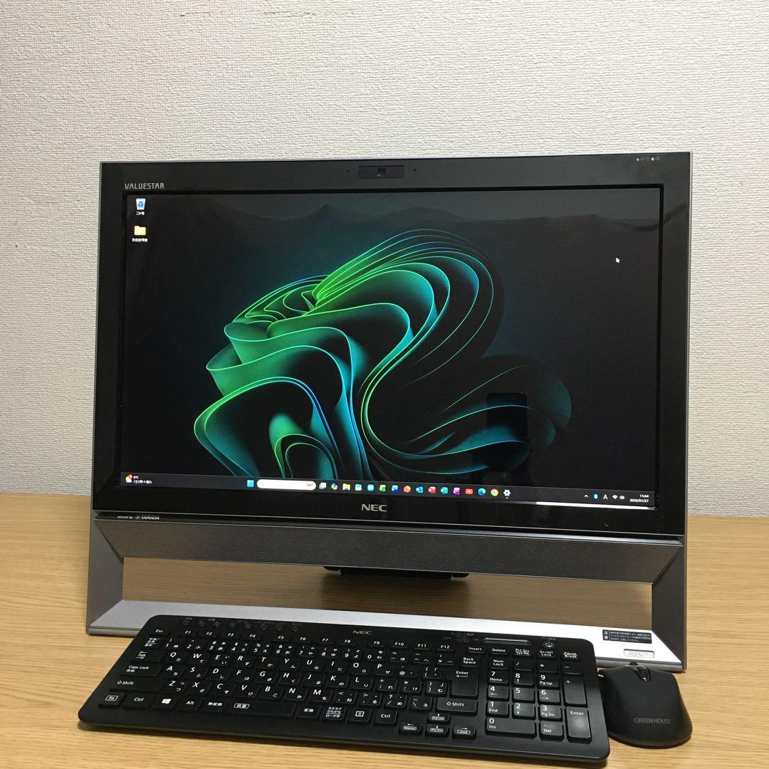NEC Win11 21.5'モニター 地デジ 一体型 デスクトップPC