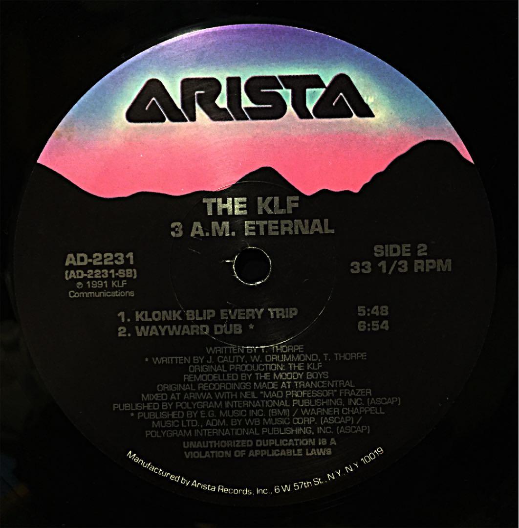 3.A.M. ETERNAL(LIVE AT THE S.S.L.)／KLF