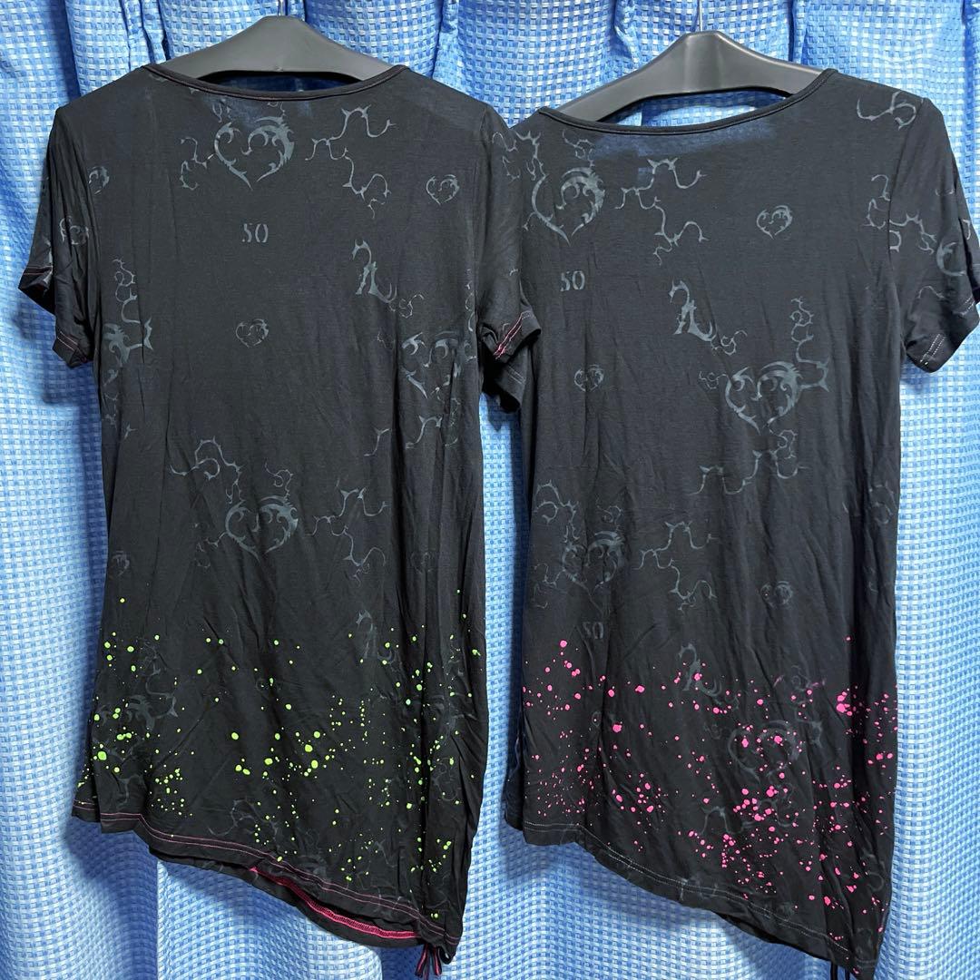 h.NAOTO×hideコラボカットソー2枚セット M Tシャツ X JAPAN