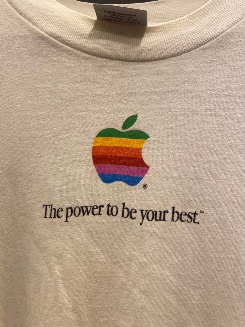 90s Apple 企業T カラフルロゴ　XL USA製