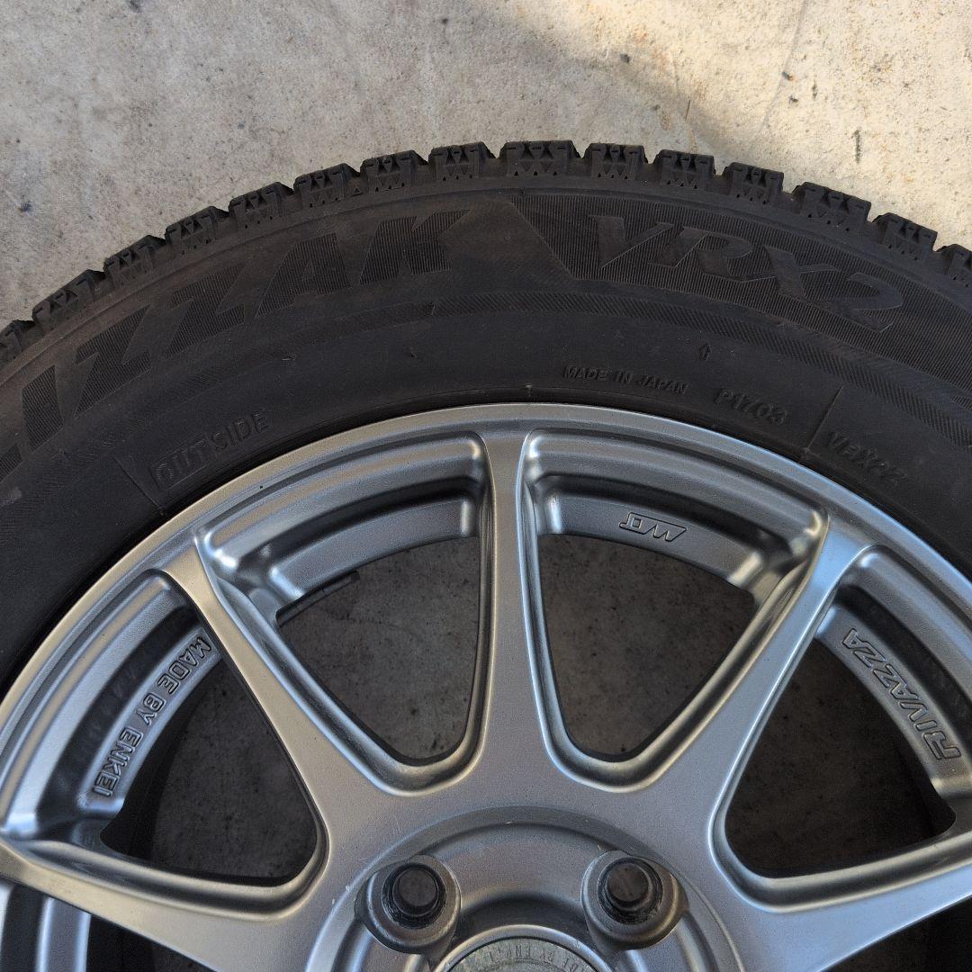 中古スタッドレスアルミセット ブリザックVRX2 175/65R14 4本セット