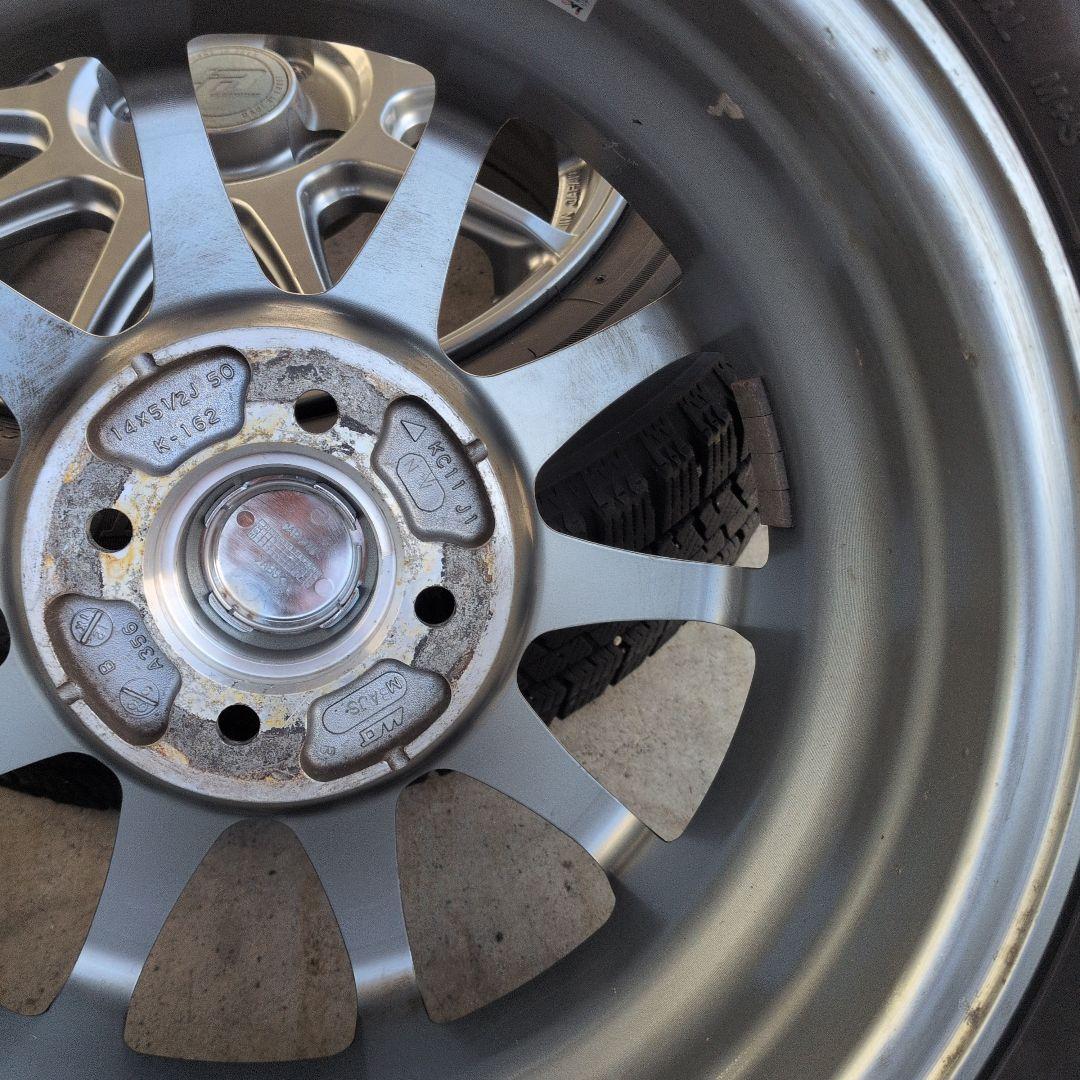 中古スタッドレスアルミセット ブリザックVRX2 175/65R14 4本セット