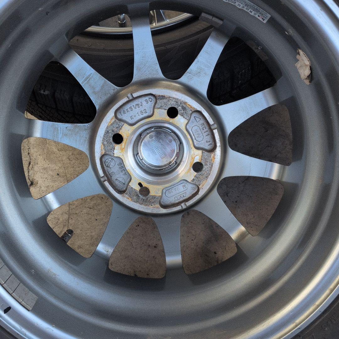 中古スタッドレスアルミセット ブリザックVRX2 175/65R14 4本セット