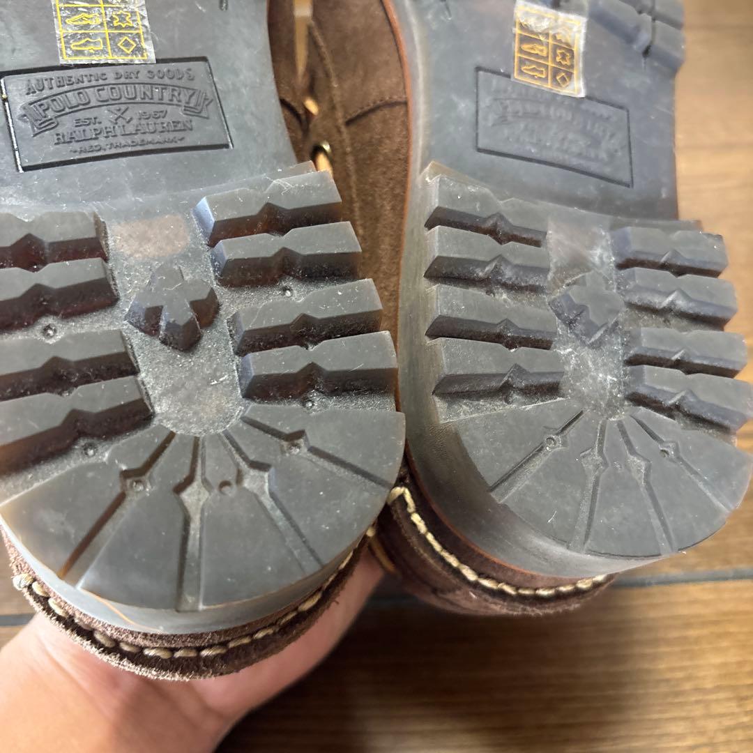 POLO COUNTRY 3EYE スウェード デッキシューズ US9
