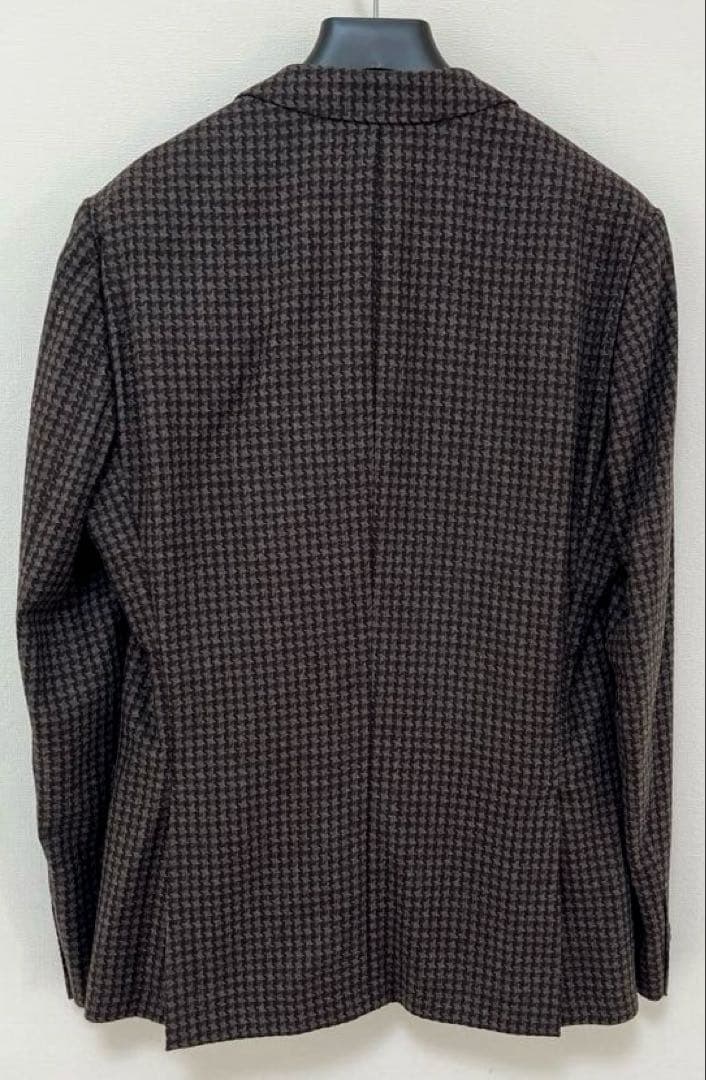 専用様【超美品】HUGO BOSSダークブラウン チェック柄 ジャケット!