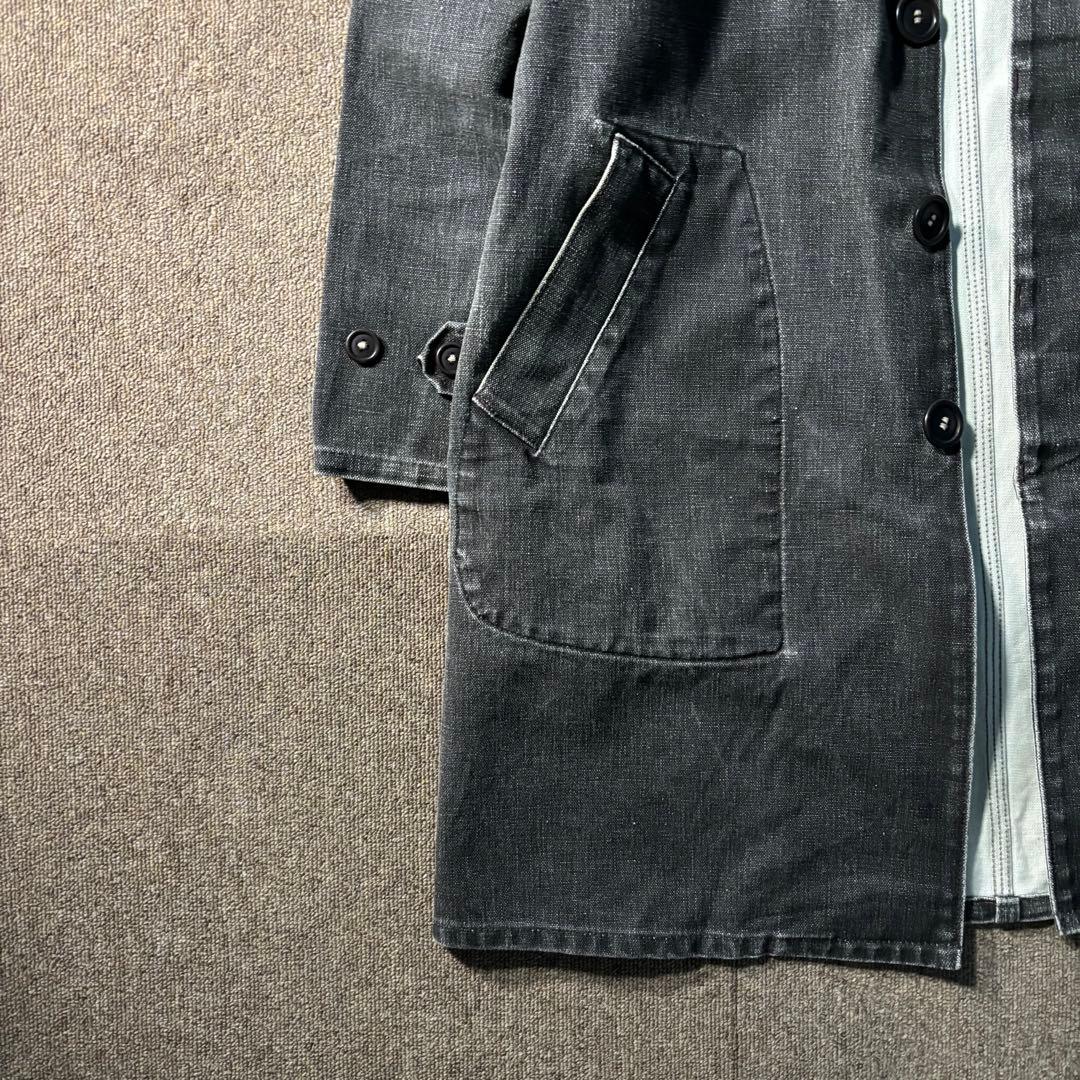 BLUE BLUE ハリウッドランチマーケットブラックデニム ジャケット ロング