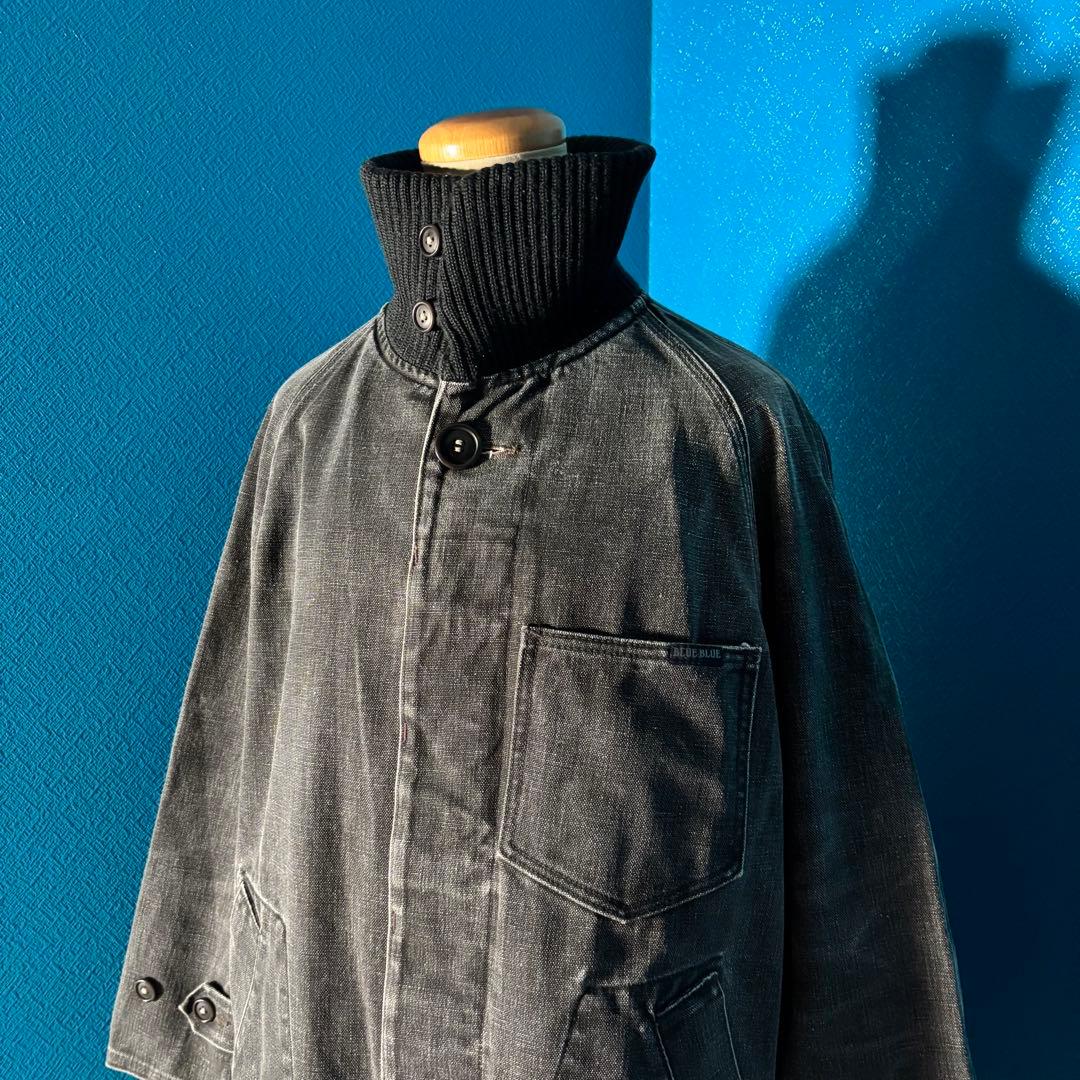 BLUE BLUE ハリウッドランチマーケットブラックデニム ジャケット ロング
